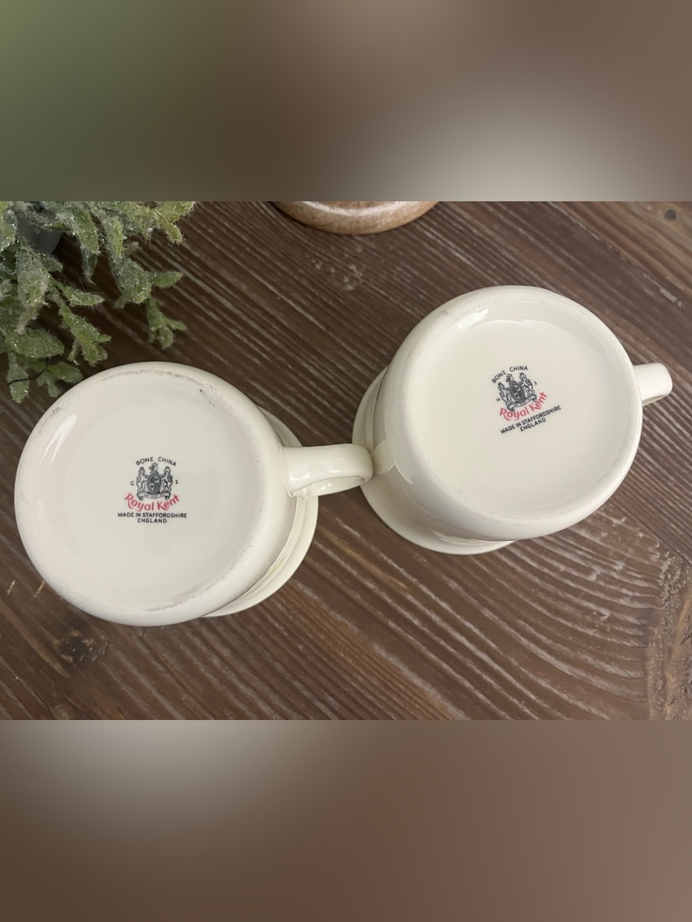 Set of 2~Vintage Royal Kent Teddy Bear Children’s Cup Bone China England - Picture 10 of 12